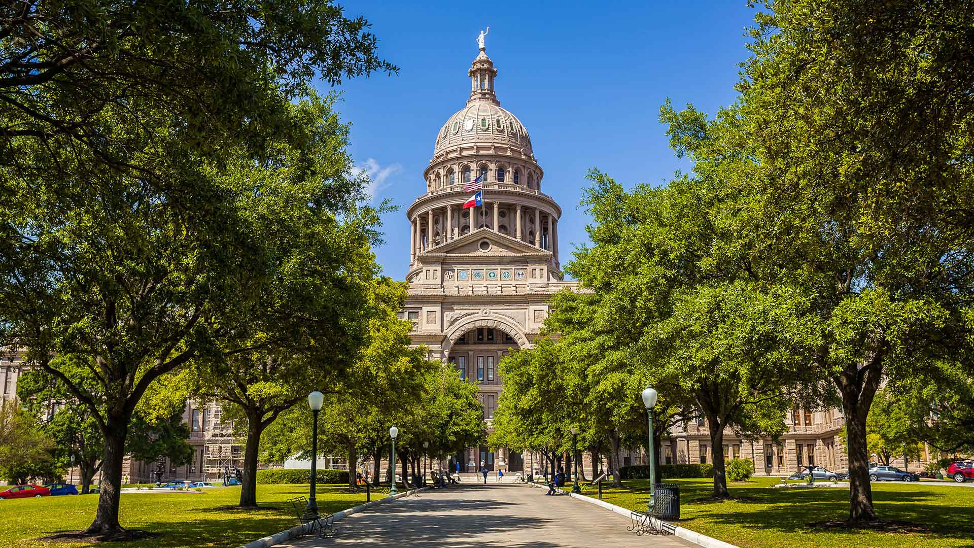The capitol building in Austin, Texas.